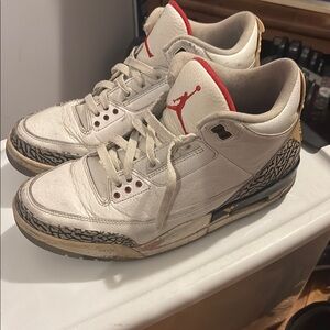 Jordan 3 white cement size 10 2011